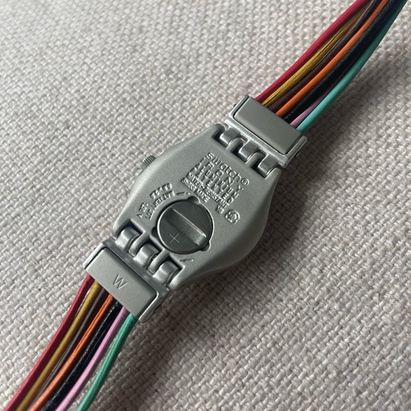 SWATCH Irony Womens Watch - Vintage 2003 AG Irony Filamento Multi-Colored Band - Picture 4 of 5